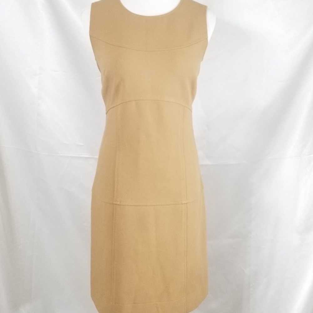 Shoshanna camel shift dress